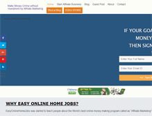 Tablet Screenshot of easyonlinehomejobs.com